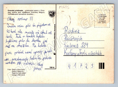 Pohlednice Oravská přehrada retro Slovensko (P2605)