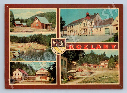 Pohlednice Kožlany vícefoto Panorama Praha (P2606)