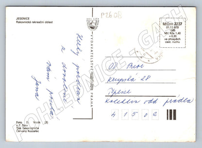 Pohlednice Jesenice Rakovnická rekreační oblast 1979 (P2608)