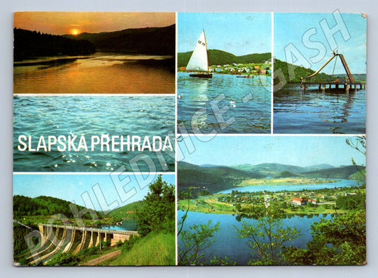 Pohlednice Slapská přehrada rekreační střediska Živohošť ČSSR (P2613)