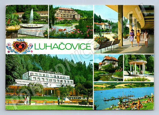 Pohlednice Luhačovice více záběrů PP 1973 (P2619)