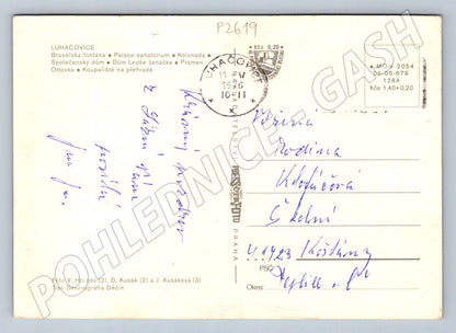 Pohlednice Luhačovice více záběrů PP 1973 (P2619)
