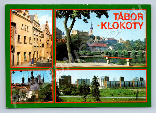 Pohlednice Tábor Klokoty více záběrů města PP (P2623)