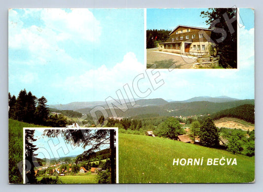 Pohlednice Horní Bečva Beskydy Chata Martiňák raz 1972 (P2636)