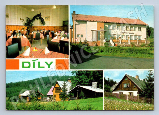 Pohlednice Díly okres Domažlice koláž Panorama Praha (P2638)