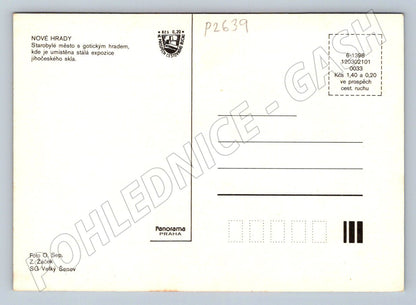 Pohlednice Nové Hrady hrad expozice jihočeského skla (P2639)