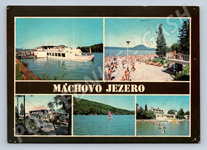Pohlednice Máchovo jezero koláž PP 1985 (P2641)