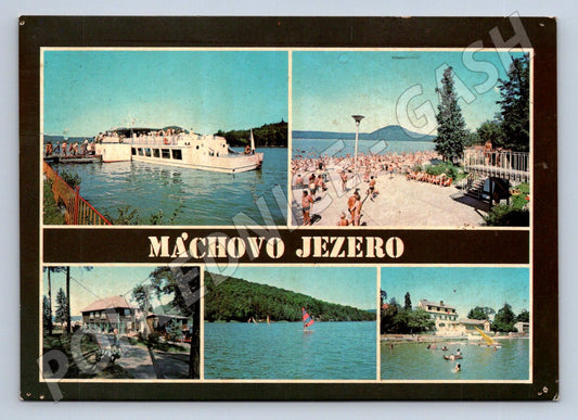 Pohlednice Máchovo jezero koláž PP 1985 (P2641)