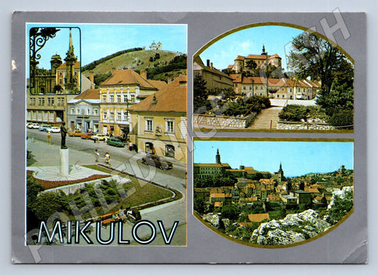Pohlednice Mikulov koláž zn 1992 ČSFR (P2642)