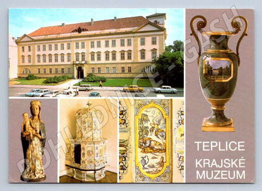 Pohlednice Teplice Krajské muzeum a exponáty (P2645)