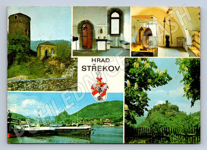 Pohlednice Hrad Střekov koláž exteriéry interiéry PP CZ (P2657)