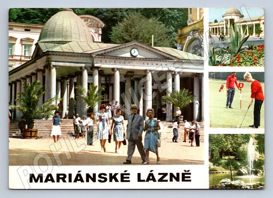 Pohlednice Mariánské Lázně koláž 70 léta (P2669)