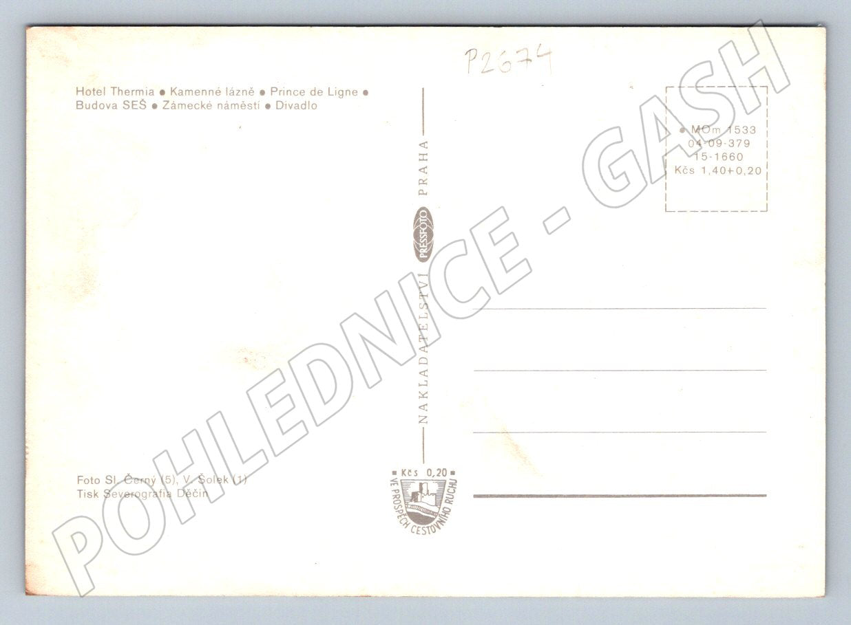 Pohlednice Teplice historická koláž (P2674)