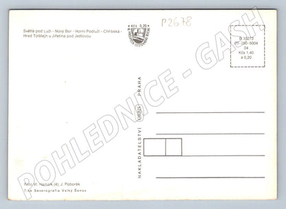 Pohlednice Lužické hory koláž s mapou (P2678)