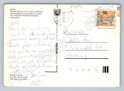 Pohlednice Kolín koláž ČSSR raz psaná (P2684)
