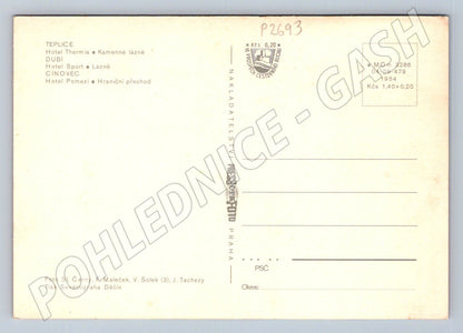 Pohlednice Teplice Dubí Cínovec E15 hranice ČSSR NDR (P2693)