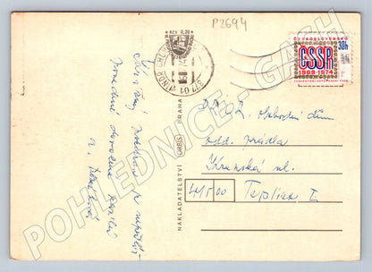 Pohlednice Jindřichův Hradec koláž PP retro (P2694)