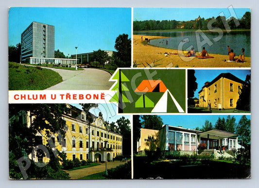 Pohlednice Chlum u Třeboně koláž Jižní Čechy (P2701)