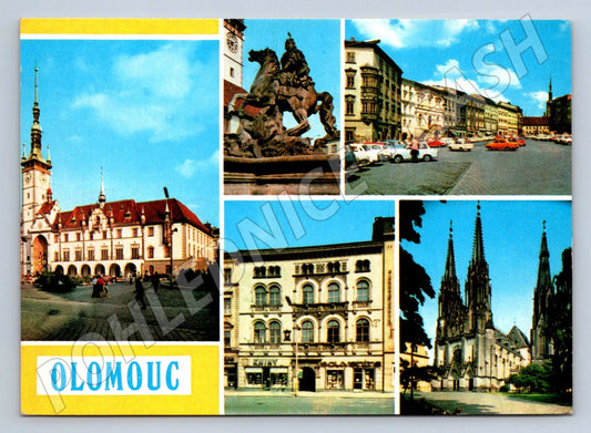 Pohlednice Olomouc koláž zn 80 léta (P2704)