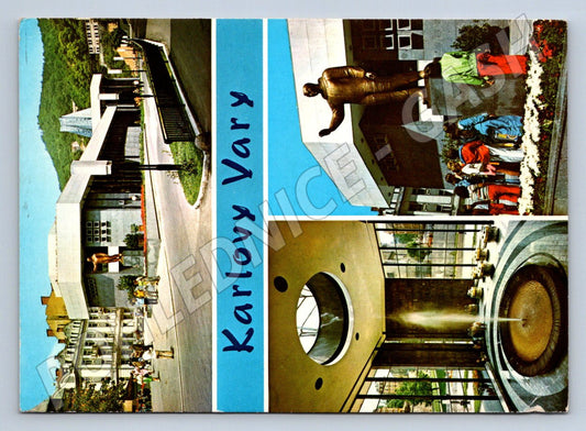 Pohlednice Karlovy Vary Vřídelní kolonáda barevná (P2705)
