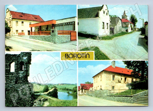 Pohlednice Borotín historická koláž PP (P2713)