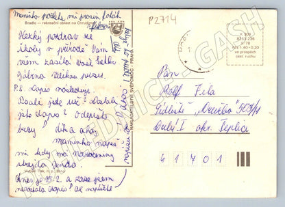 Pohlednice Bradlo rekreační oblast na Chrudimsku (P2714)