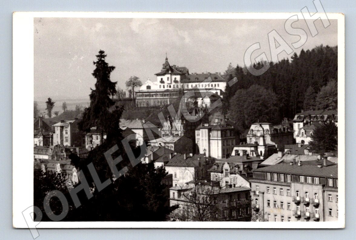 Pohlednice zámek nad městem ČB (P2719)