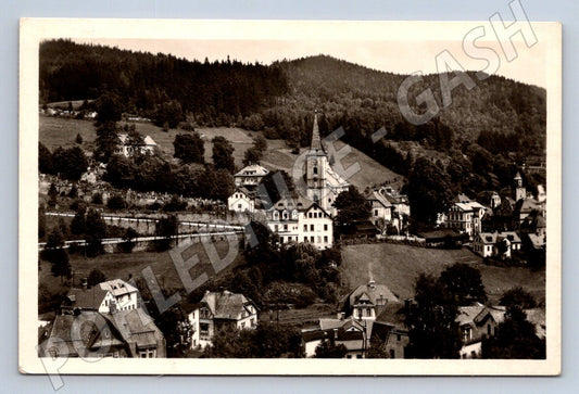 Pohlednice Janov nad Nisou Jizerské hory celkový pohled ČSR (P2731)