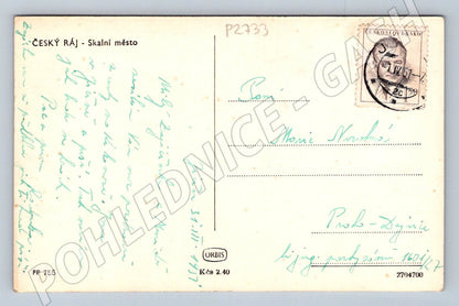 Pohlednice Český ráj Skalní město PP 1959 (P2733)