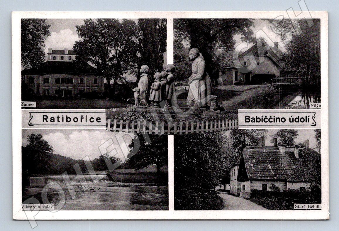 Pohlednice Ratibořice Babiččino údolí více záběrů PP (P2735)