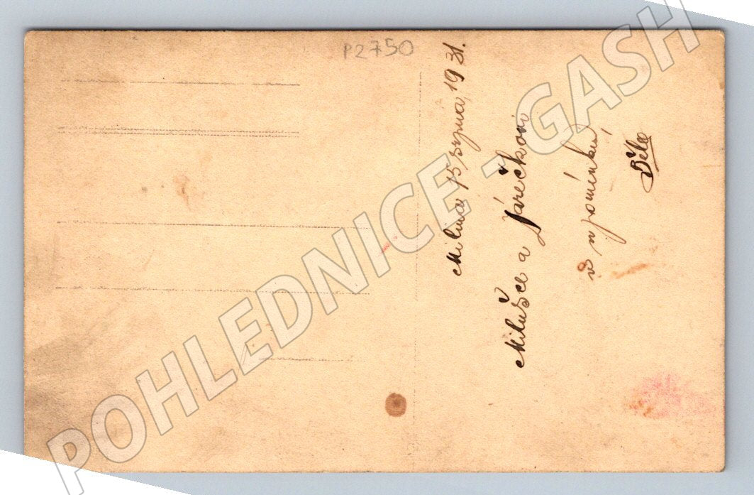 Stará fotografie portrét ženy 1931 (P2750)