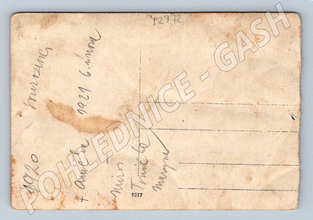 Pohlednice děti na trávě 1920 (P2772)