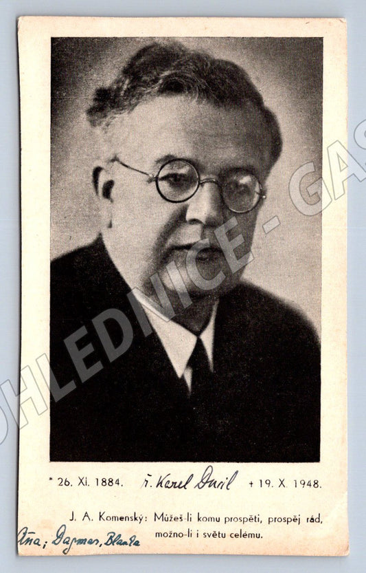 Stará fotografie Karel Bartil portrét (P2780)