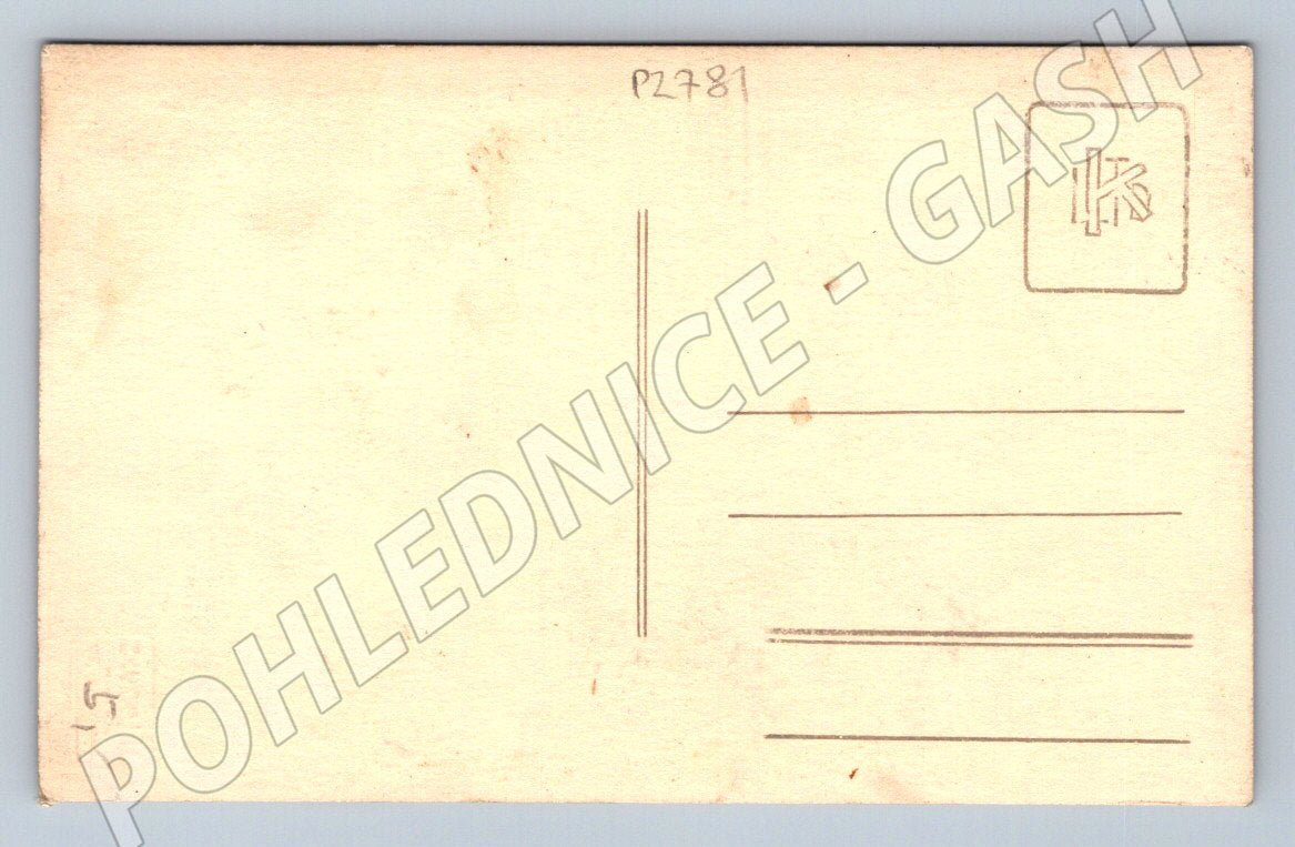 Pohlednice USA chlapec v kabátě ateliér Aldens (P2781)