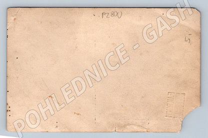 Stará fotografie Vídeň mladá žena s květinami (P2800)