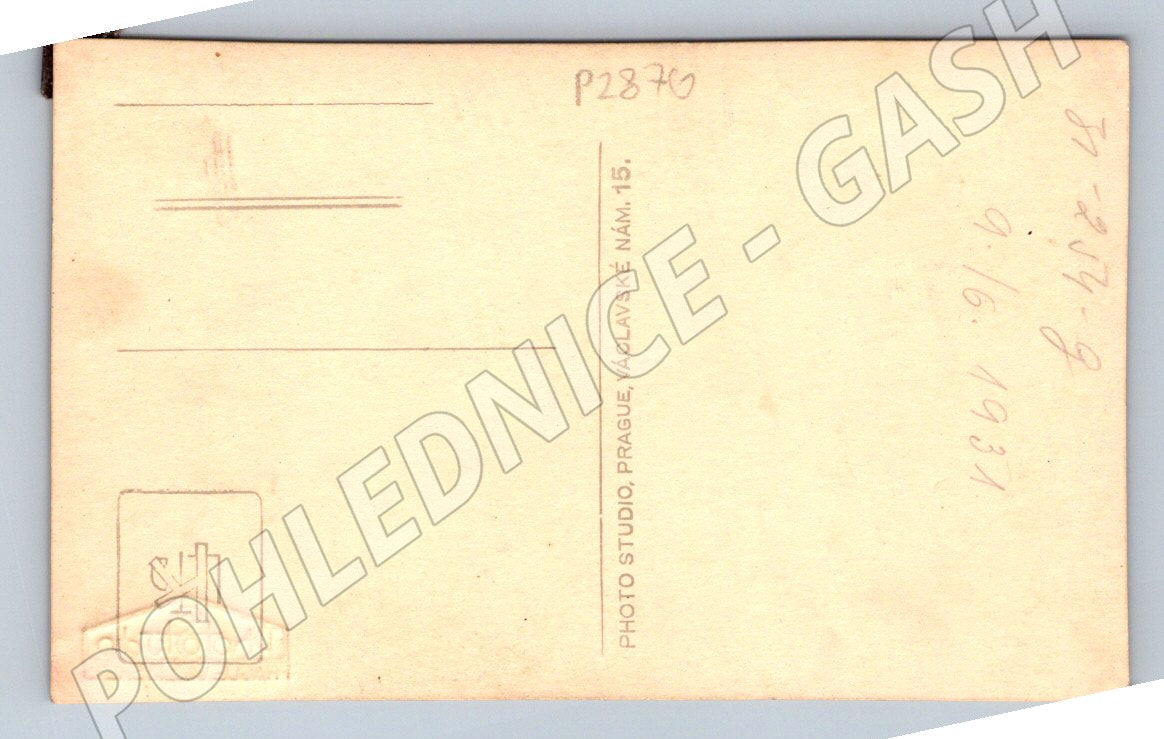 Stará fotografie Praha žena a dítě 1931 (P2870)