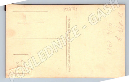 Stará fotografie Praha žena a dítě 1931 (P2870)