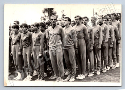 Stará fotografie skupina sportovců v dresech ČSSR (P2892)