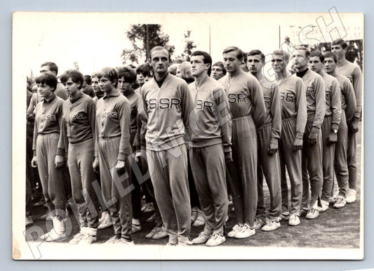 Stará fotografie skupina sportovců v dresech ČSSR (P2892)