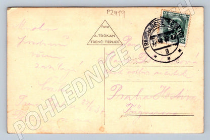 Pohlednice Slovensko Trenč. Teplice portrét 1935 (P2919)