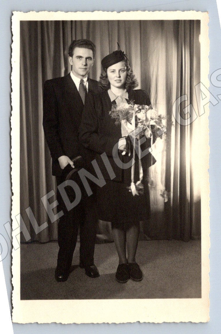 Stará fotografie Moravská Třebová pár (P2955)