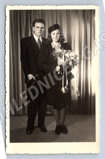 Stará fotografie Moravská Třebová pár (P2955)