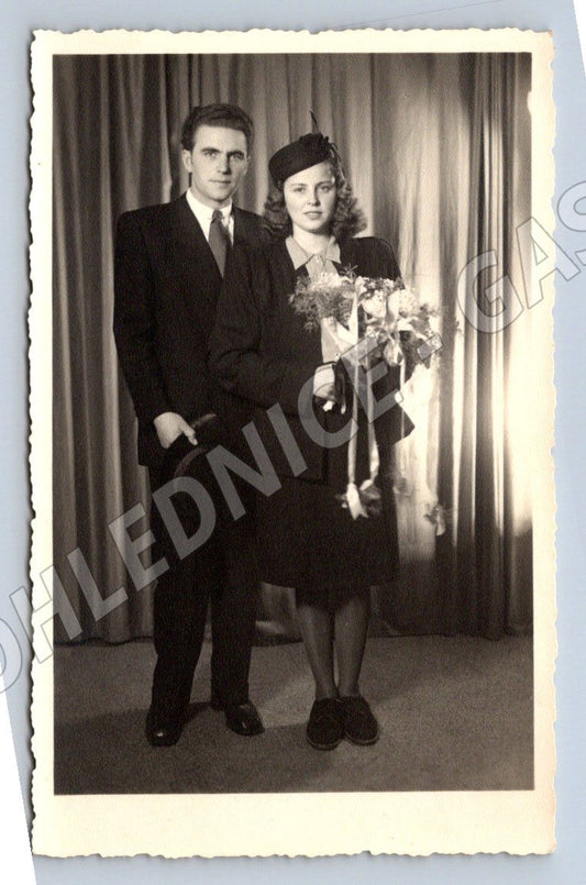 Stará fotografie Moravská Třebová pár (P2955)