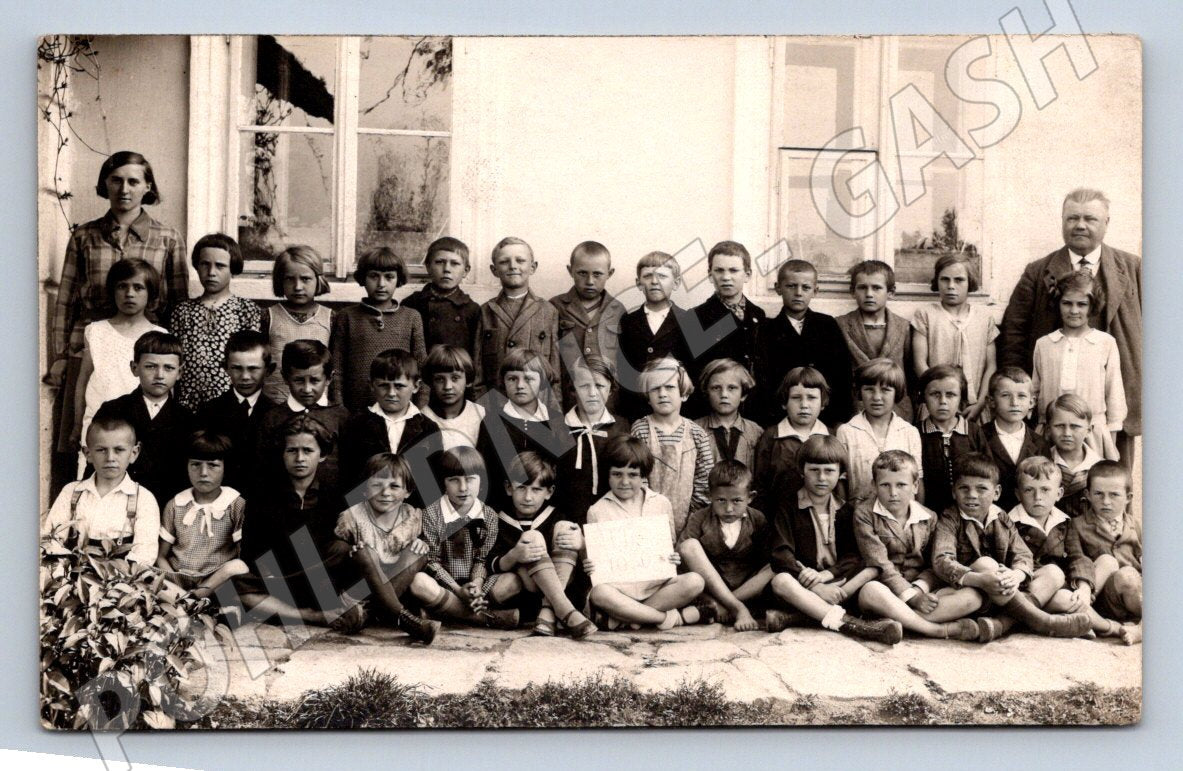 Pohlednice školní třídy 1930 (P2976)