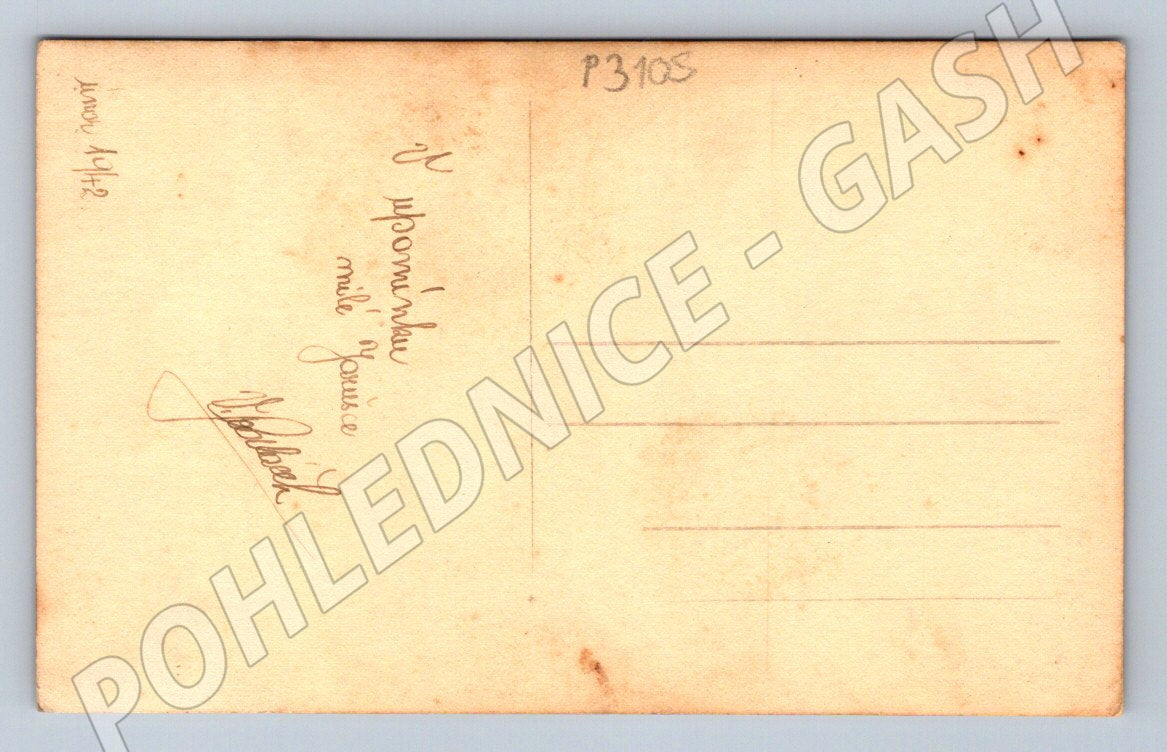 Pohlednice portrét mladého muže 1942 (P3105)