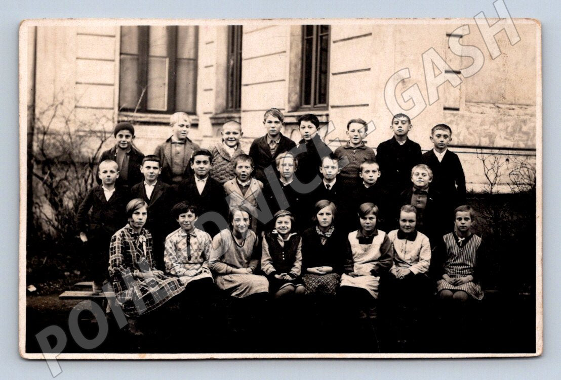 Pohlednice skupinová fotografie dětí (P3125)