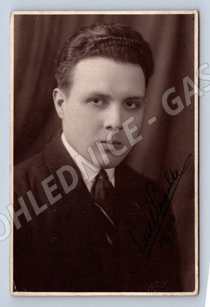 Pohlednice portrét muže 1924 (P3182)