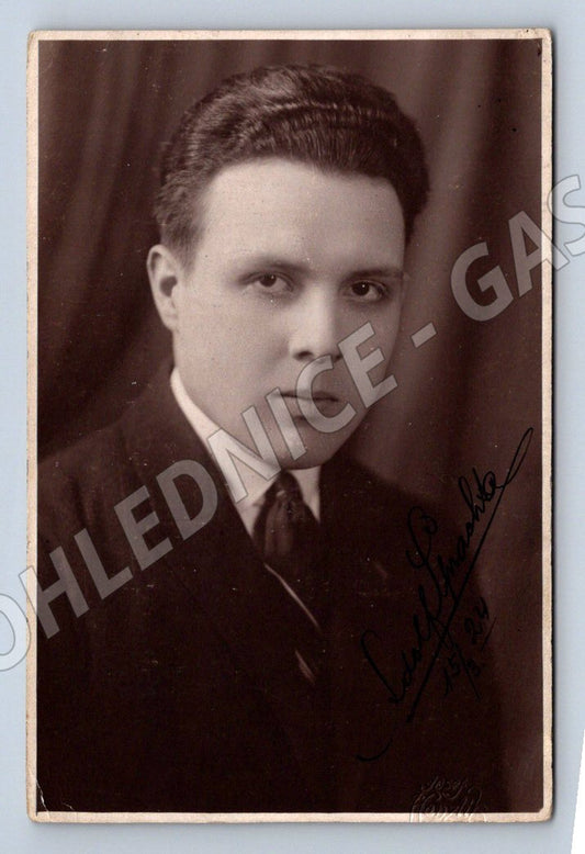 Pohlednice portrét muže 1924 (P3182)
