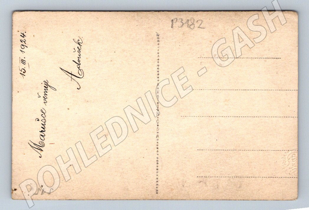 Pohlednice portrét muže 1924 (P3182)