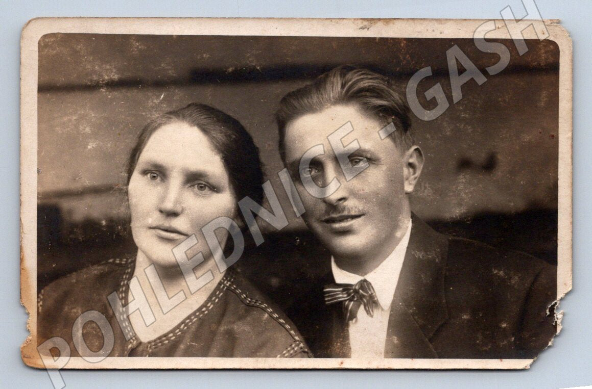 Stará fotografie manželský pár (P3276)